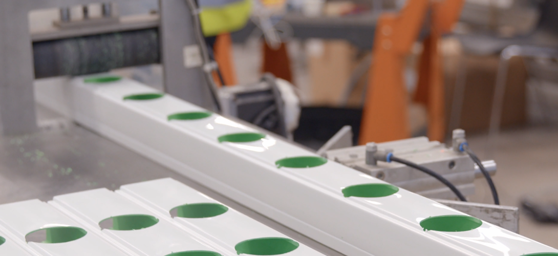 Greenhouse gutters production at Primo