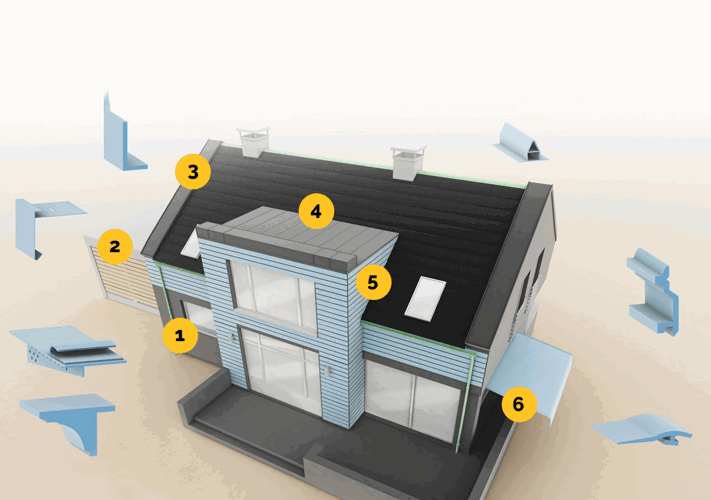 Exterior plastic profiles for the building industry