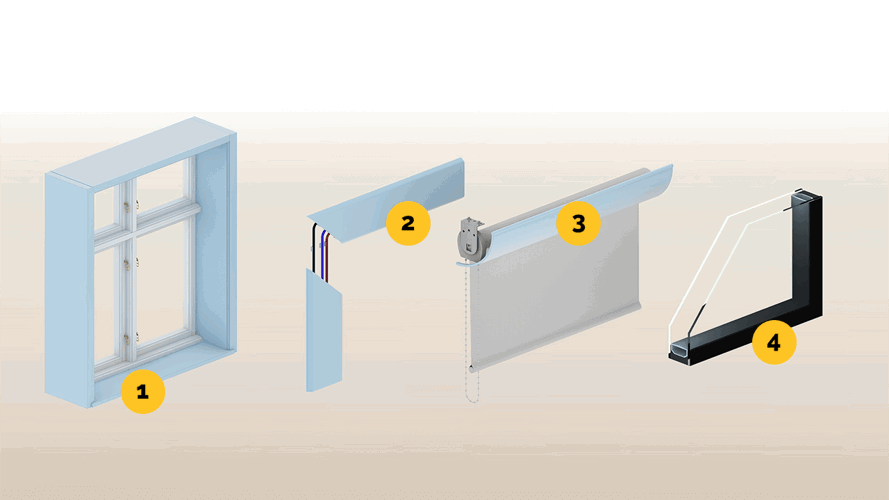 Polymer profiles around windows