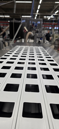 Primo greenhouse gutters in production